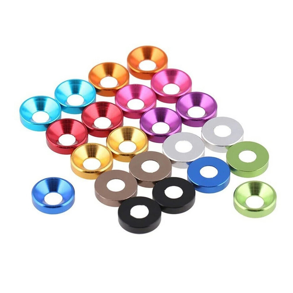 10Pcs Aluminum Alloy Washers For Countersunk Head Screw Gasket Rc Car Accessories M4 Size Refï¼Ilg 6276012693590
