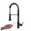 Matte Black Touchless Dual-Function Motion Sensor Kitchen Faucet for Home Improvement 20-Inch 1