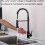 Matte Black Touchless Dual-Function Motion Sensor Kitchen Faucet for Home Improvement 20-Inch 2