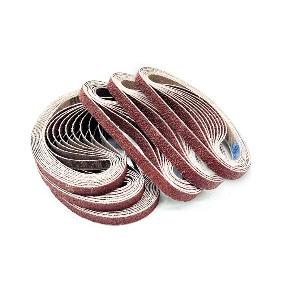 10Pcs 520 20Mm Sanding Belts P40 - P600 Abrasive Sanding Screen Band For Wood Soft Metal Grinding Polishing Tools (Color : 10Pcs P400) Refï¼Ino 6276012728698