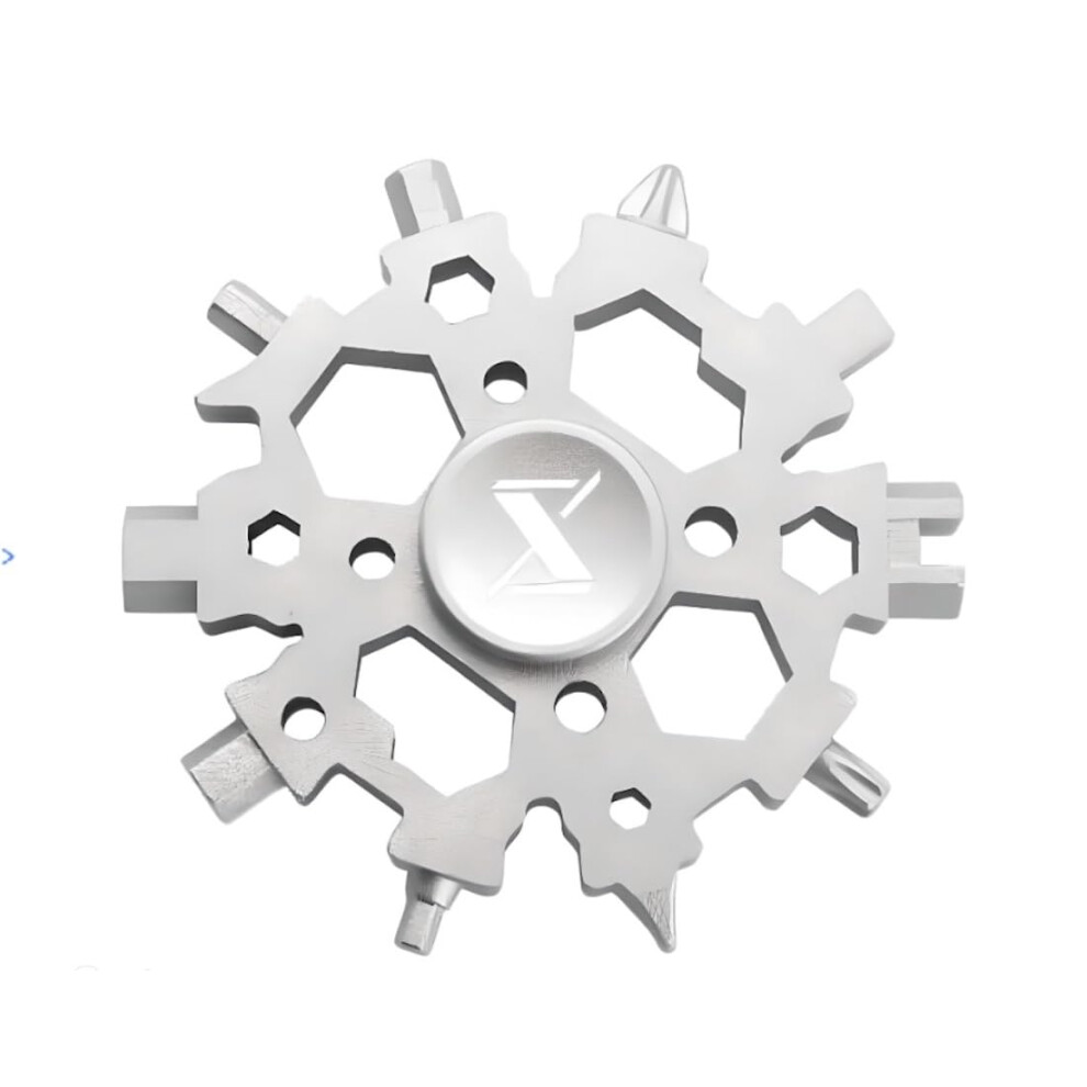 Wrench 23 In 1 Snowflake Multitool Made With Stainless Steel, Includes 3Mm To 12Mm Outer Hex Wrench 6276012728810