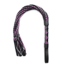 8-Strand Leather Woven Whip with Nails at Both Ends, Woven Handle,Must be Scattered, Whip, Whip, Horse Riding Crop, Role-Playing Props,