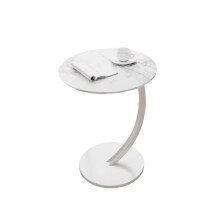 Side Table Round Coffee Table End Table Modern Home Decoration Side Table Sofa Table Bedside Small Table for Living Meeting Room (Color : H)