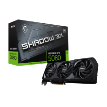 MSI RTX 5080 16G SHADOW 3X OC video card PCI E Gen 5 x16 GDDR7 30 Gbps
