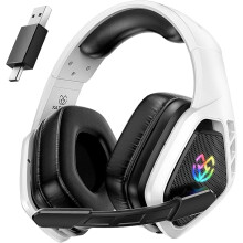 Wireless Gaming Headset for PC Ps5 Ps4, 2.4GHz USB & Type-C & Bluetooth Gaming Headphones with Mic, 40H Battery Comfortable Ps5 Headsets