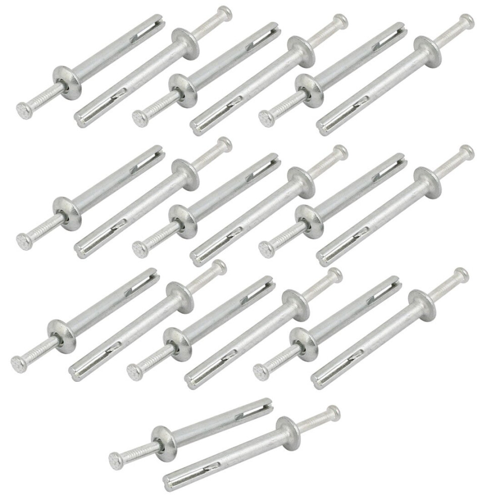 Iivverr 6Mm Dia 50Mm Depth Zinc Alloy Hammer Drive Anchor Expansion Bolt 20Pcs 6276012730295