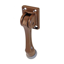 CRL Dark Bronze Finish 4' Door Mounted Heavy-Duty Kick-Down Door Holder