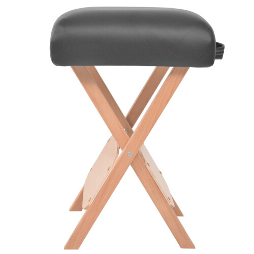 VidaXL vidaXL Massage-Klapphocker 12 cm dicker Sitz Schwarz 1
