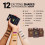 Kit tinta professionale MINA ibrow Henna con olio nutriente (nero) 5