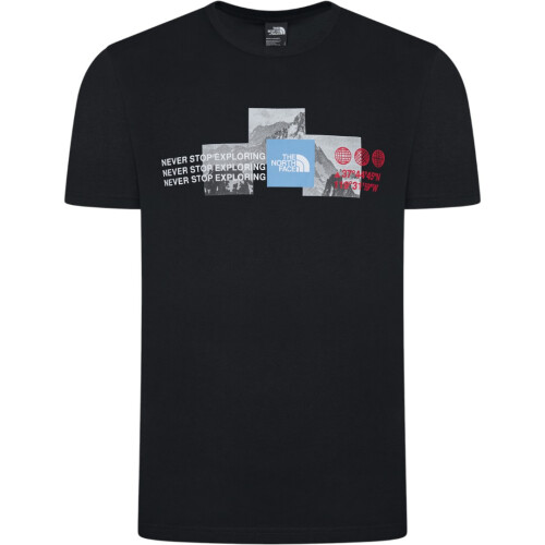 The North Face (Medium) The North Face Mens M Mountain Front SS Black T-Shirt 2