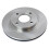 TRQ frontbremsningsrotorer Set udluftet kompatible med 2000-2004 Ford Focus 5