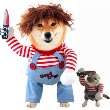 Costumes for Dogs Cat Pet Fancy Dress & Costumes for Dogs Halloween Christmas Party Role Play Funny Pet Clothes (L)
