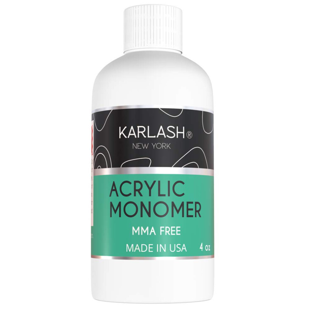 Karlash Professional Acrylic Liquid 4 Oz Monomer Mma Free For Doing Acrylic Nails Mma Free Ultra Shine And Strong Nail