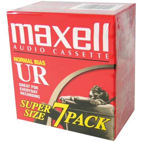 Maxell 108575 Σχεδιασμένο για Φωνητική Καταγραφή - 90 Λεπτά Κασέτες, 7 Ταινίες ανά Πακέτο