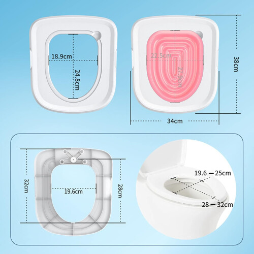 Professional Cat Toilet Trainer Kit  Universal Reusable Kitty Potty Train System (Pink) 2