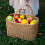 Straw Market Baskets Grocery Baskets woven basket with double handles, (brown) 2