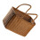 Straw Market Baskets Grocery Baskets woven basket with double handles, (brown) 1