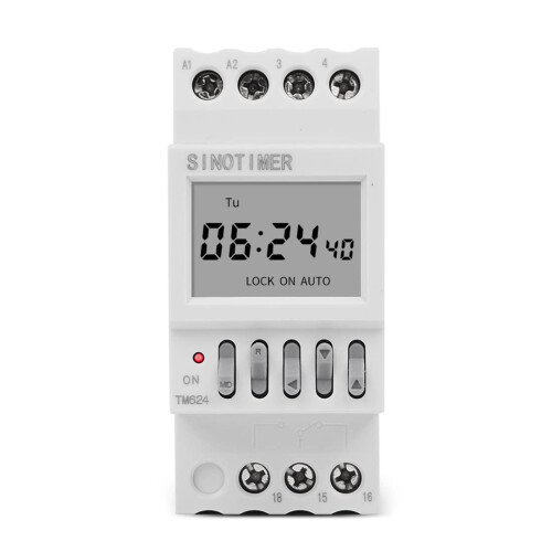 Digital Programmable LCD Display Din Rail Microcomputer Time Relay Automatic Bell Timer Controller for School Ref：fec