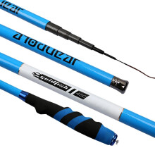 High Carbon Fishing Poles 3.6m/12FT 4.5m/15FT 5.4m/18FT 6.3m/21FT Hand Pole Fishing Rod Ultra Hard Super Light Telescopic Rod Stick (Size : 5.4m/18FT)