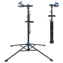 Pro Mechanic Bicycle/ Bike Repair Stand Maintenance Rack with Tool Tray Foldable Extensible Bike Workshop Stand Adjustable Height 42.5'-74', Steel