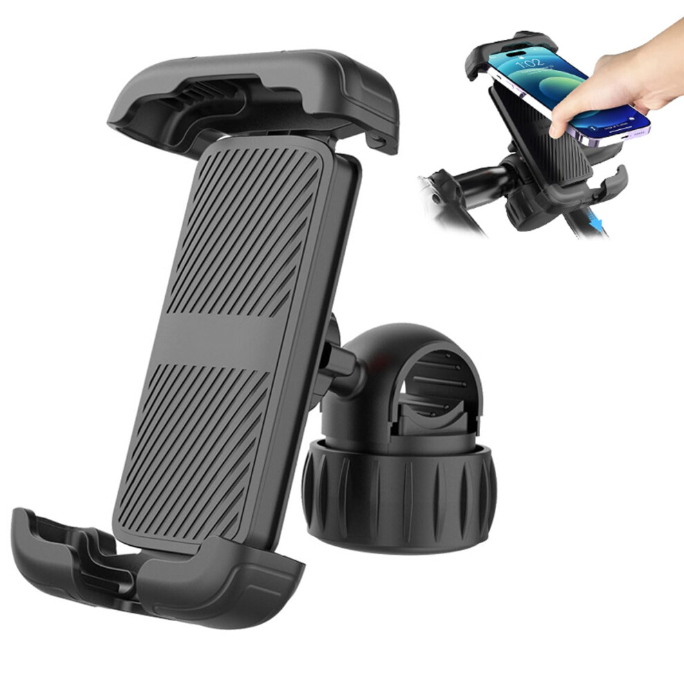 Bike Phone Holder,Motorcycle Phone Mount, Phone Holder For Motorcycle With Upgraded Handlebar Clamp 6276012697406