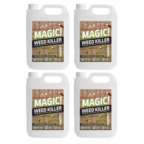 (4x5 Litres) MAGIC WEED KILLER & TRIGGER HOSE