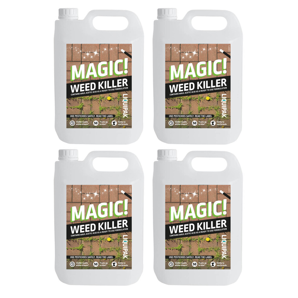Liquipak (4X5 Litres) Magic Weed Killer & Trigger Hose