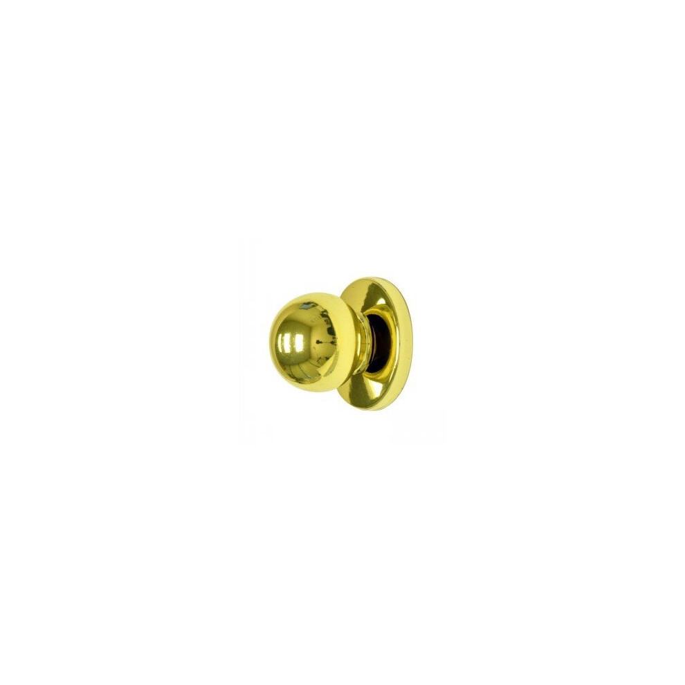(Pack Of 4) Polishied Brass Bi-Fold Knob With Backplate 820103842266