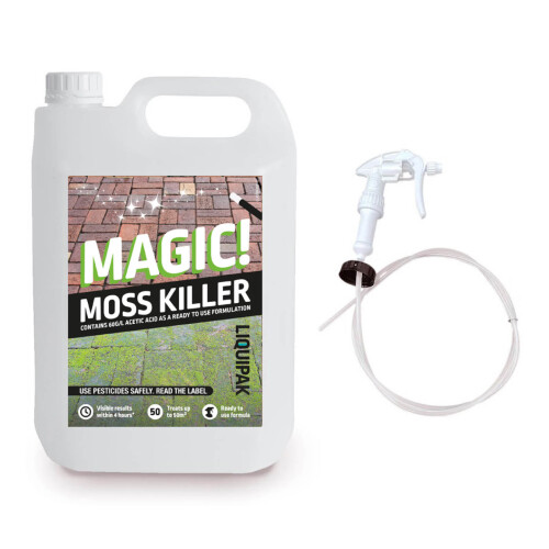 (5 Litres) MAGIC MOSS KILLER & TRIGGER HOSE