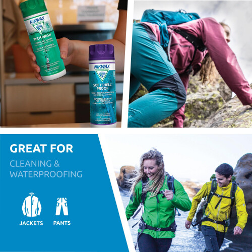 Nikwax Duo-Pack Καθαρισμού & Αδιαβροχοποίησης Softshell, 600ml 2
