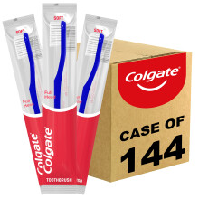 Colgate Mjuka Tandborstar, Bulk Tandborstar, Individuellt Förpackade Tandborstar för Vuxna, 144 St
