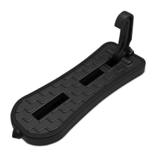 (Long, Black) Multifunction Car Doorstep Foldable Emergency Window Breaker Auto Latch Hook Foot Pedal
