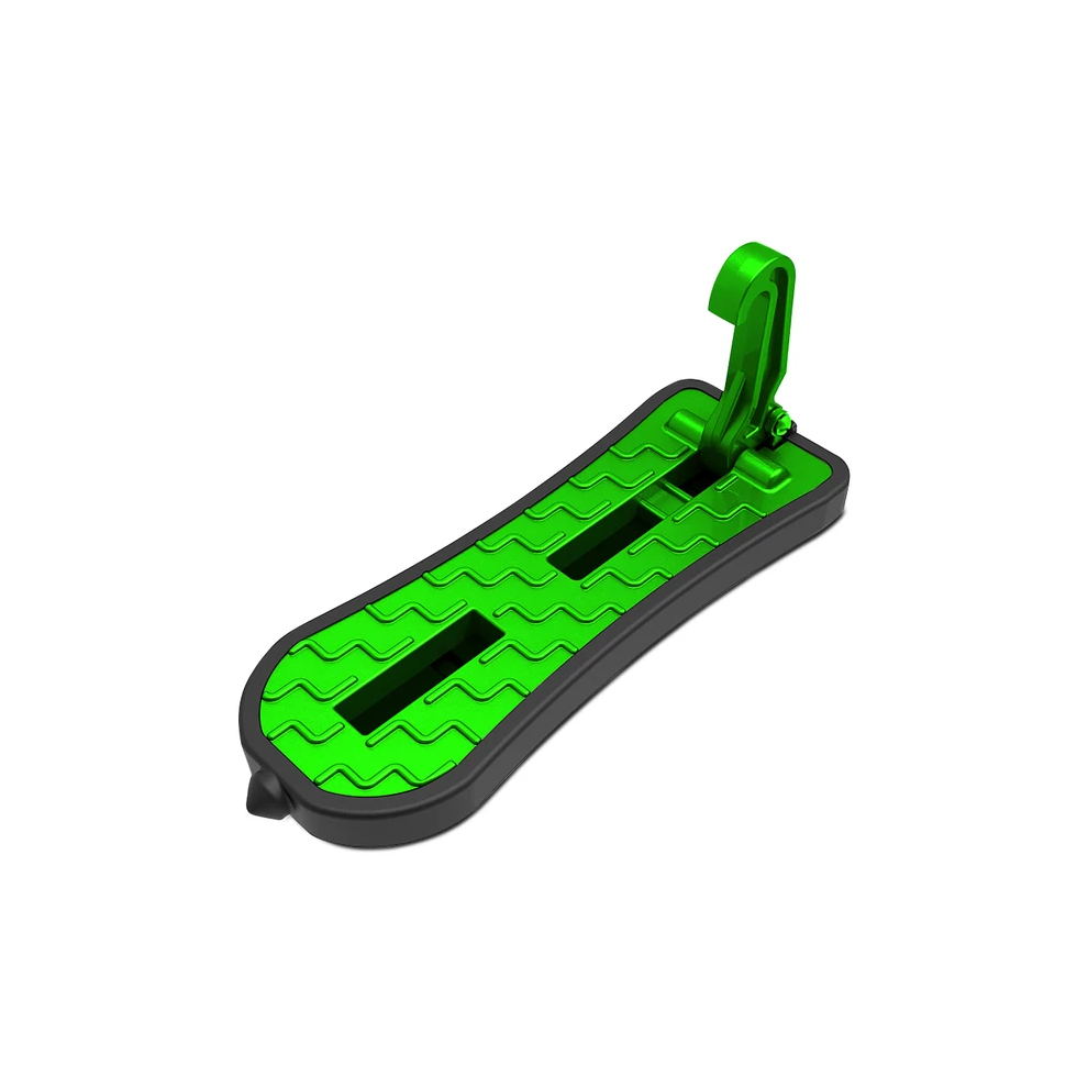 (Long, ) Multifunction Car Doorstep Foldable Emergency Window Breaker Auto Latch Hook Foot Pedal Green 9424279689338
