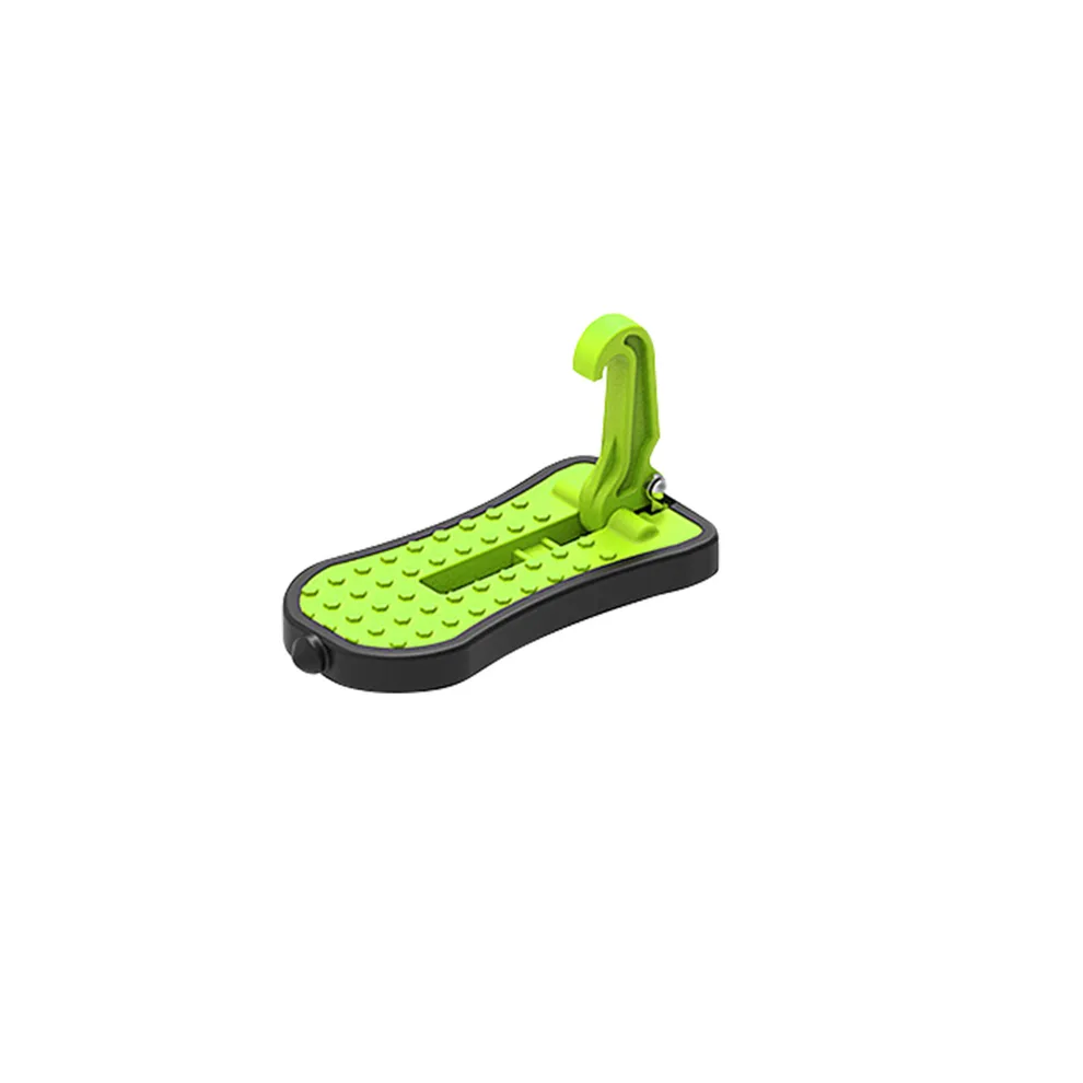 (Short, ) Multifunction Car Doorstep Foldable Emergency Window Breaker Auto Latch Hook Foot Pedal Green 9490154439794