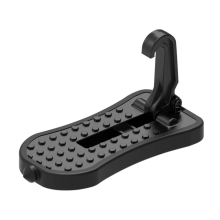 (Short, Black) Multifunction Car Doorstep Foldable Emergency Window Breaker Auto Latch Hook Foot Pedal