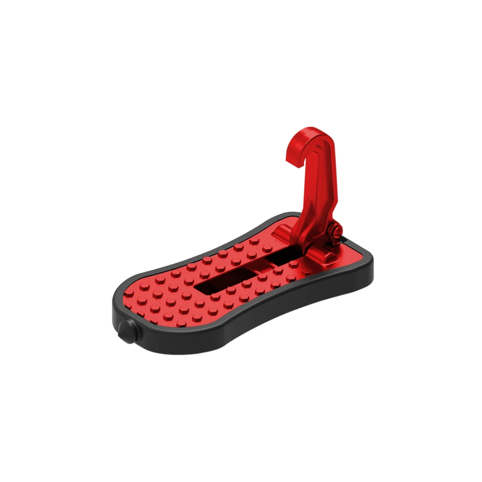 (Short, ) Multifunction Car Doorstep Foldable Emergency Window Breaker Auto Latch Hook Foot Pedal Red 9490154439787