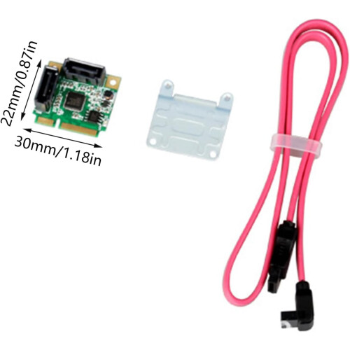 PCIE to 2Port Controller Expansion Card Small Fast Speed for RAID1 RAID0 Ref：CTb 1
