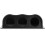 Triple Dash Pod,ABS 2in Triple Dash Gauge Pod 3 Hole Dashboard Meter Mount Bracket Universal Auto Accessory (Black) 3