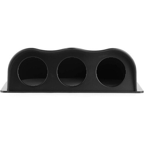 Triple Dash Pod,ABS 2in Triple Dash Gauge Pod 3 Hole Dashboard Meter Mount Bracket Universal Auto Accessory (Black) 2