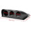 Triple Dash Pod,ABS 2in Triple Dash Gauge Pod 3 Hole Dashboard Meter Mount Bracket Universal Auto Accessory (Black) 5