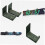 Snowboard Bracket Snowboard Display Rack Metal Grey Snowboarding Wall Mounted Snowboard Rack 2