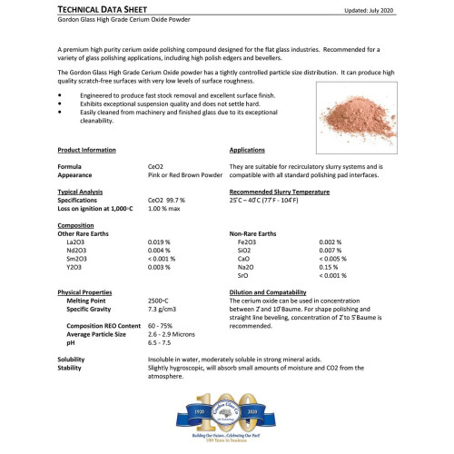 Ceriumoksidilasin kiillotusaine - 8 oz 2