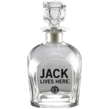 Jack Daniels Licencovan    barov    ware Jack Lives Here Decanter
