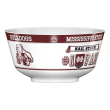Fremont Die NCAA Mississippi State Bulldogs Party Snack Bowl Bol de 11,75 po (2 gallons) Blanc/couleurs de l'quipe