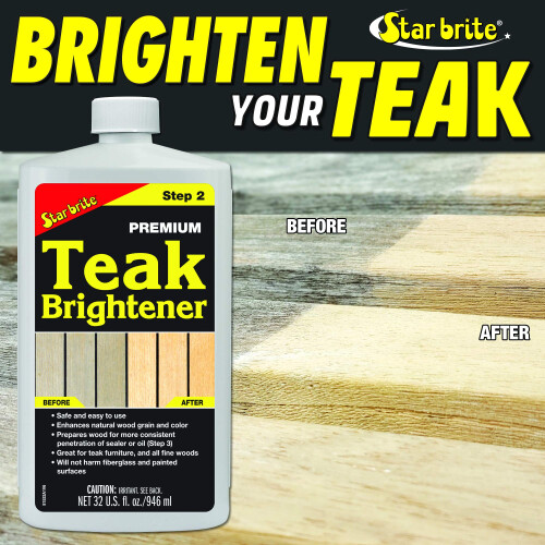 STAR BRITE Premium Teak Brightener - Step 2 - 32 OZ (081532) 1