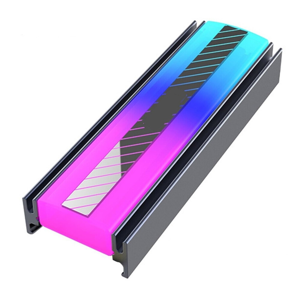 2 Pcs M.2 Heat Sink Passive Heat Sink 5V 3Pin Argb 2280 Ssd Heat Sink Thermal Pad 6276012700960
