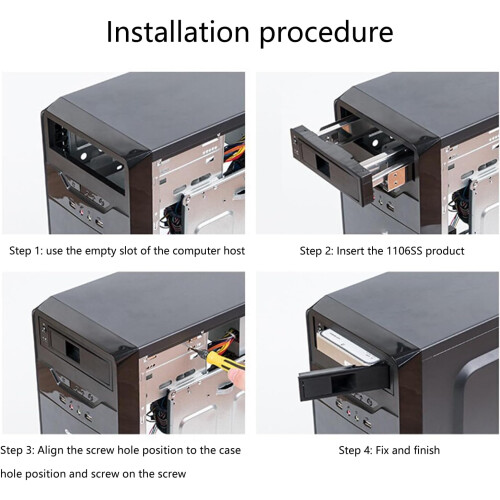 Internal 3.5inch Mobile Adapter Trayless Hot Swap Mobile Rack ROM 3.5inch Internal Hard Drives Solid States Disk Adapter 2