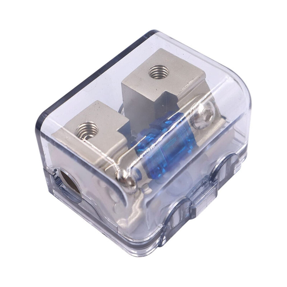 Afs In-Line Fuse Holder Upto 2Ga/8Ga Stereo/Audio/Car/Rv/Boat Afs Fuse 30A-100A Zinc Alloy Nickel Plating Sound Insurance (Color : 60A) 6276012736280