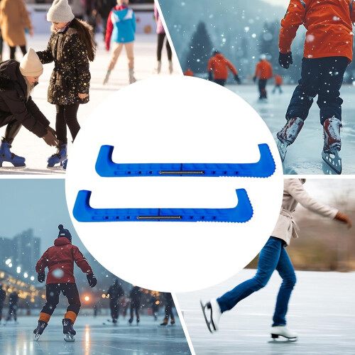 Ice Skate Guard, Adjustable Hockey Skate Protector, 1 Pair Protective Covers 2