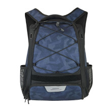 Baseballbag large youth backpack, Softball equipment carrier , spacious, separate shoe compartment, durable Blue Geometry